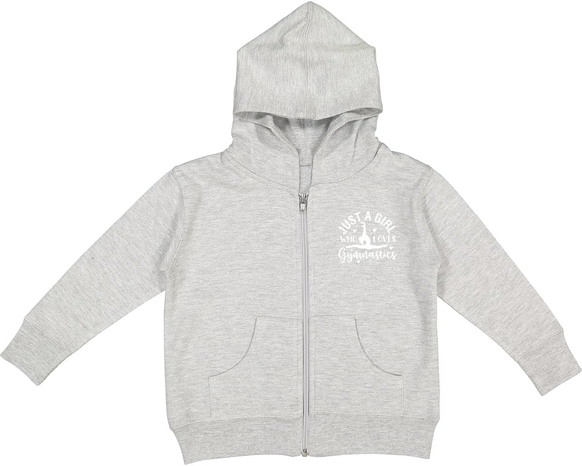 inktastic Just a Girl Who Loves Gymnastics Toddler Hooded Jacket