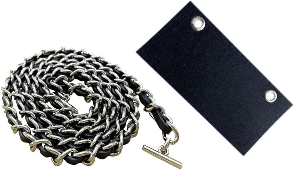 Conversion Kit Real Cowhide Leather Chain+Insert Compatible With Chanel Flap Long Wallet Gift for Her