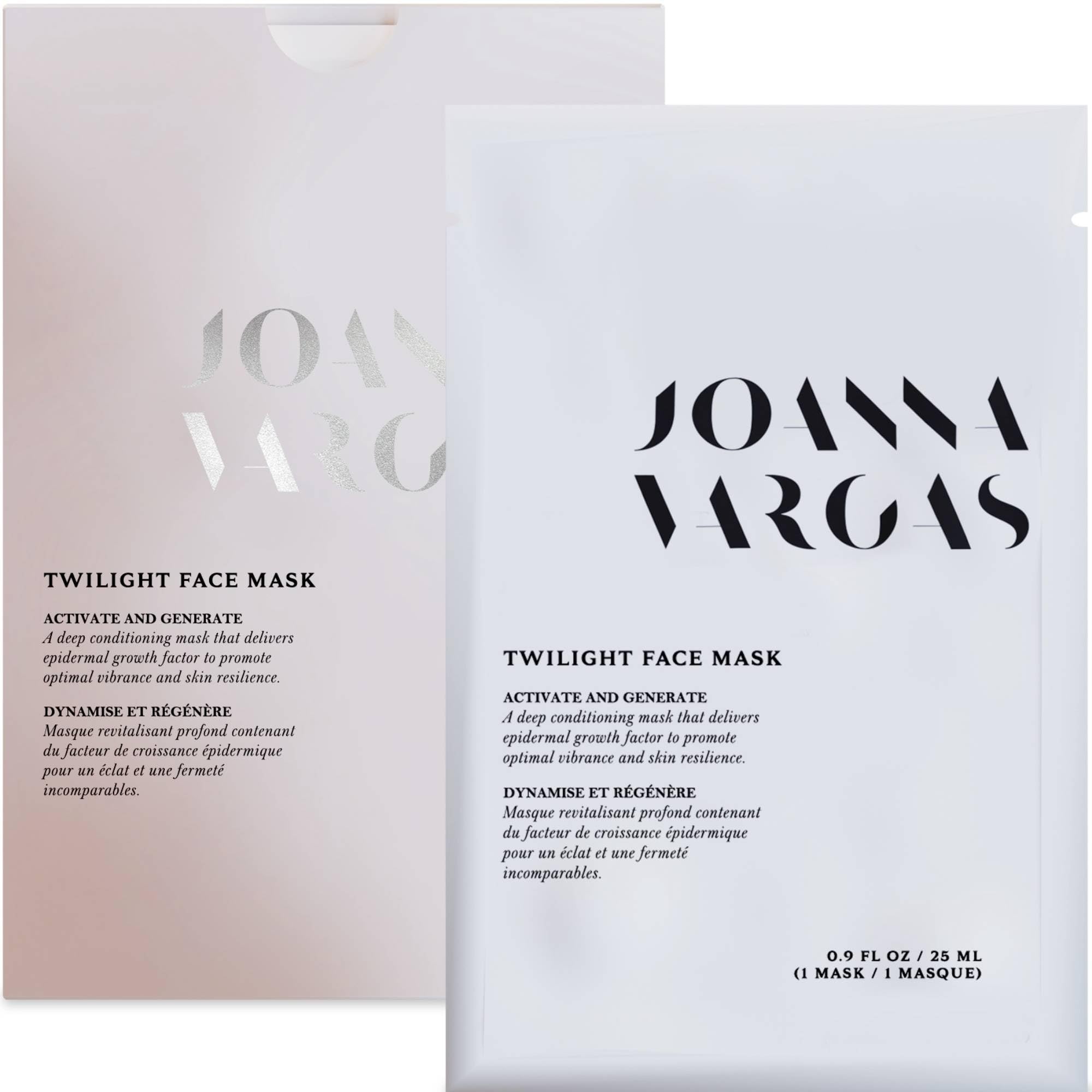 Joanna Vargas Twilight Face Mask - Hydrating Face Masks with Epidermal Growth Factor & Niacinamide - Soothing Facial Masks for Women - Repairing Sheet Mask for Enhanced Skin Barrier - Single Sheet