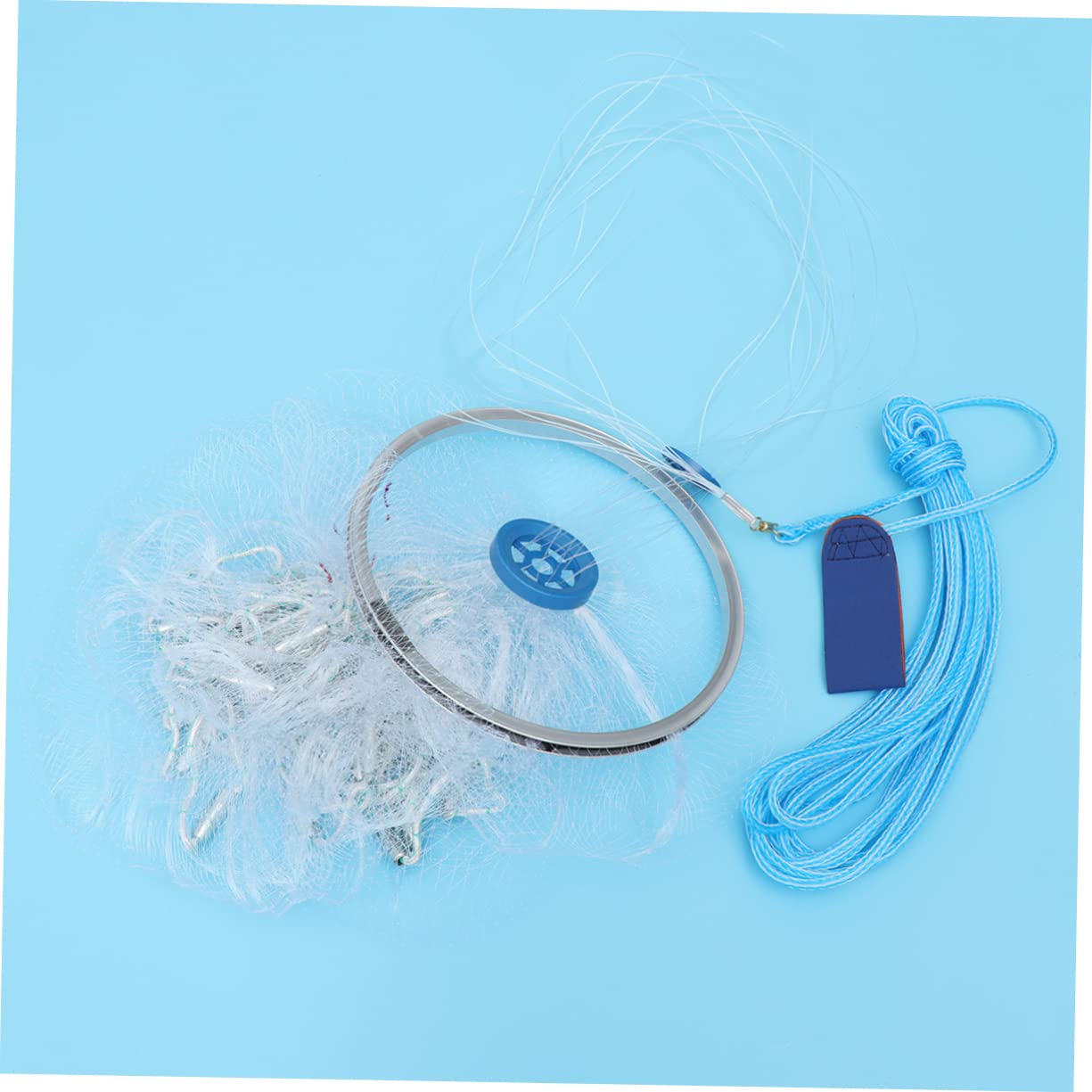 PartyKindom Rete Portatile con Design per Granchi Gamberi Astici Facile Usar Colore Casuale