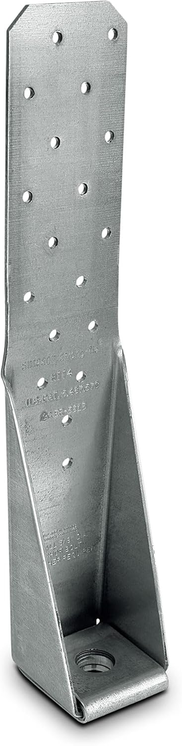 Simpson Strong-Tie HTT4 HTT 12-3/8-in. Heavy Tension Tie for 5/8-in. Anchor (Pack of 16)