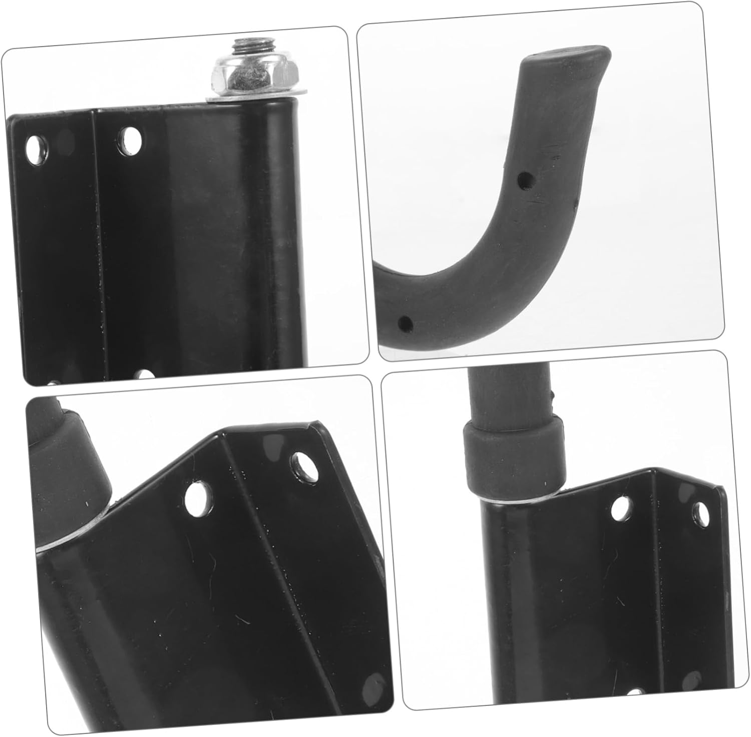 DOITOOL 2PCS Ladder Roof Hooks, Heavy Duty Steel Ladder Stabilizer, Ladder Hooks for Roof Ridge, Damage Prevention