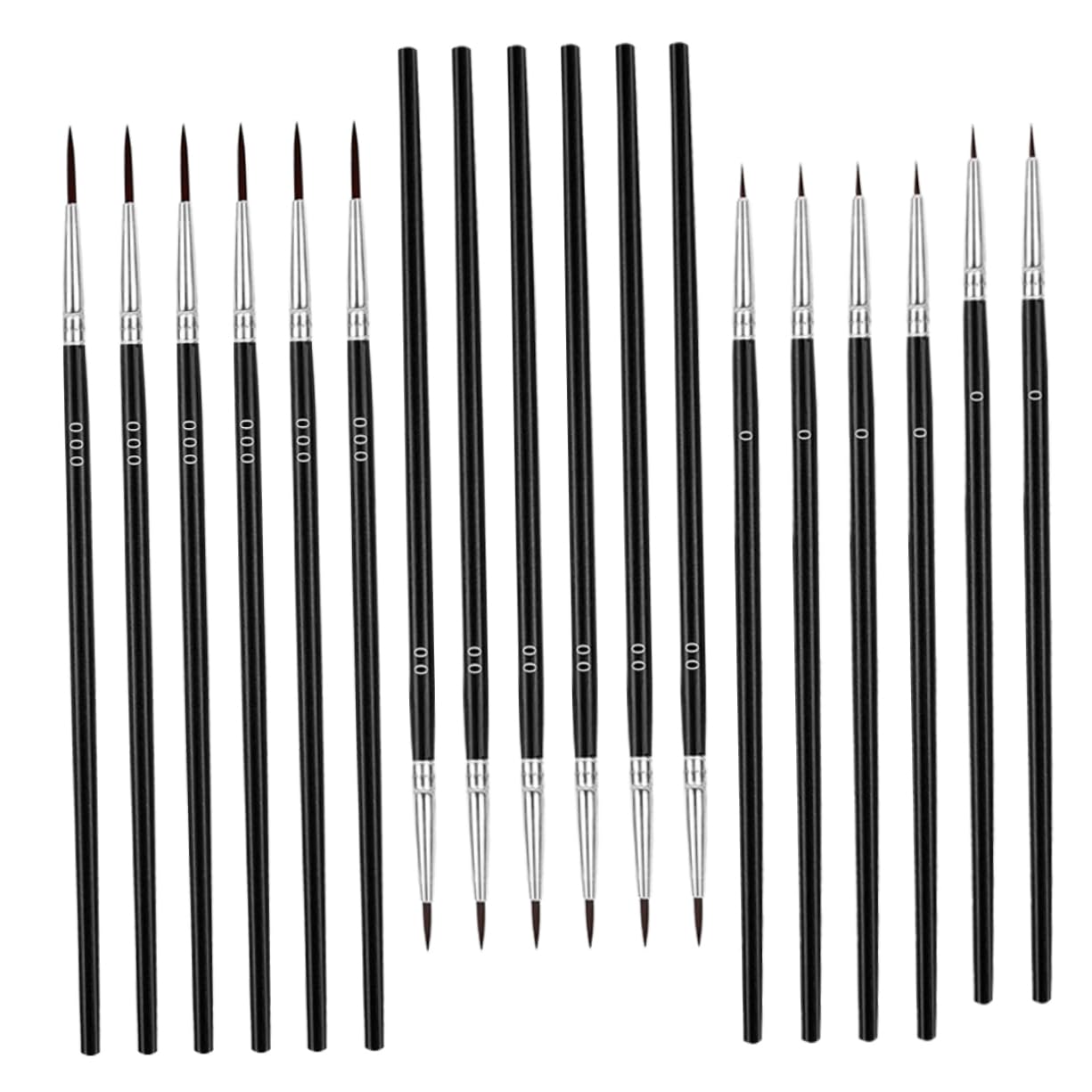 Lurrose 150stücke Teiliges Pinselset Für Miniaturmalerei Präzise Detailpinsel Für Aquarell Und Öl Für Künstler Und Bastler Leicht Und Tragbar