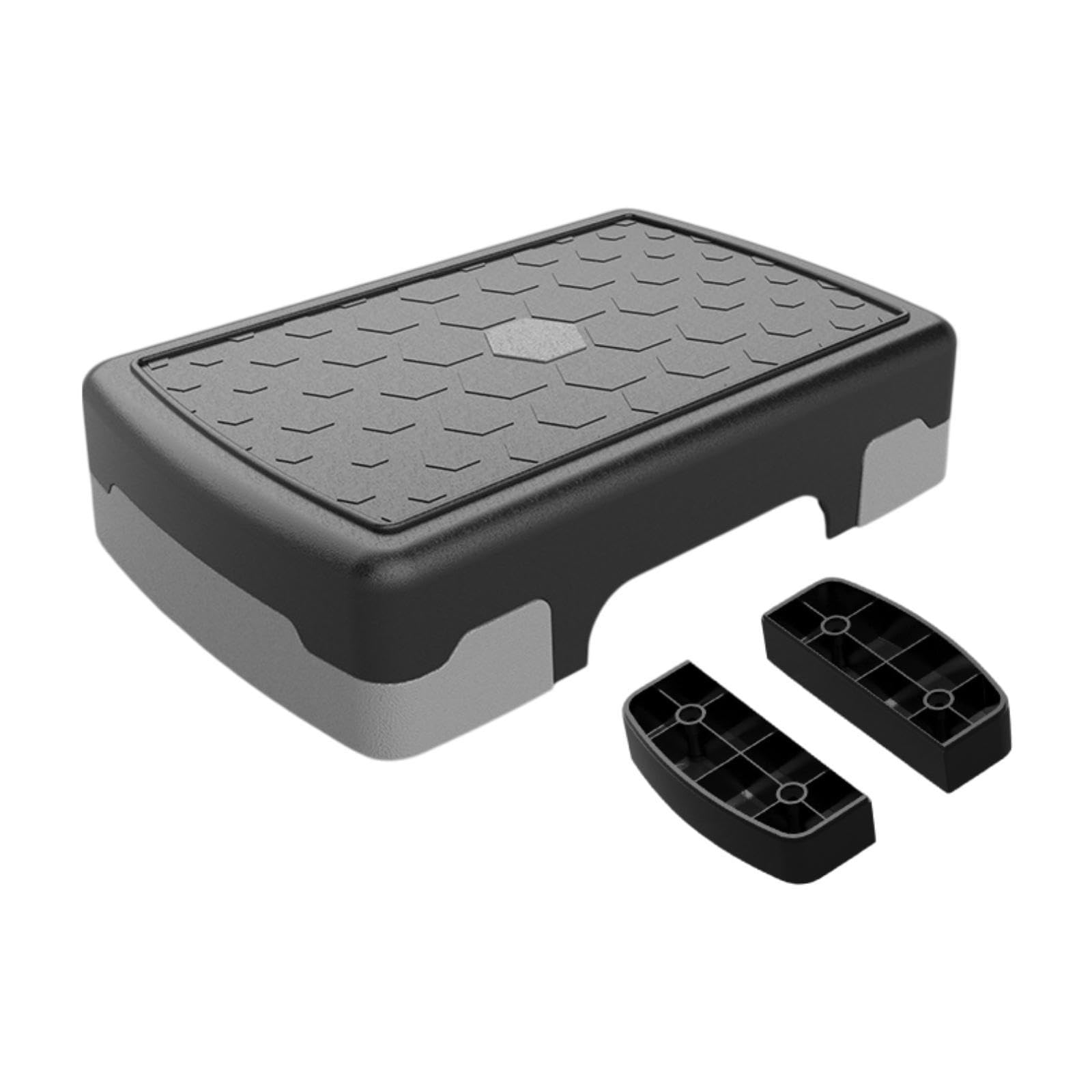LOOM TREE® Aerobic Stepper Multifunctional Exercise Step Platform for Home Gym Strength Gray Black withRiser | Fitness Running & Yoga | Fitness Equipment & Gear | Step/Riser Sets-image-20