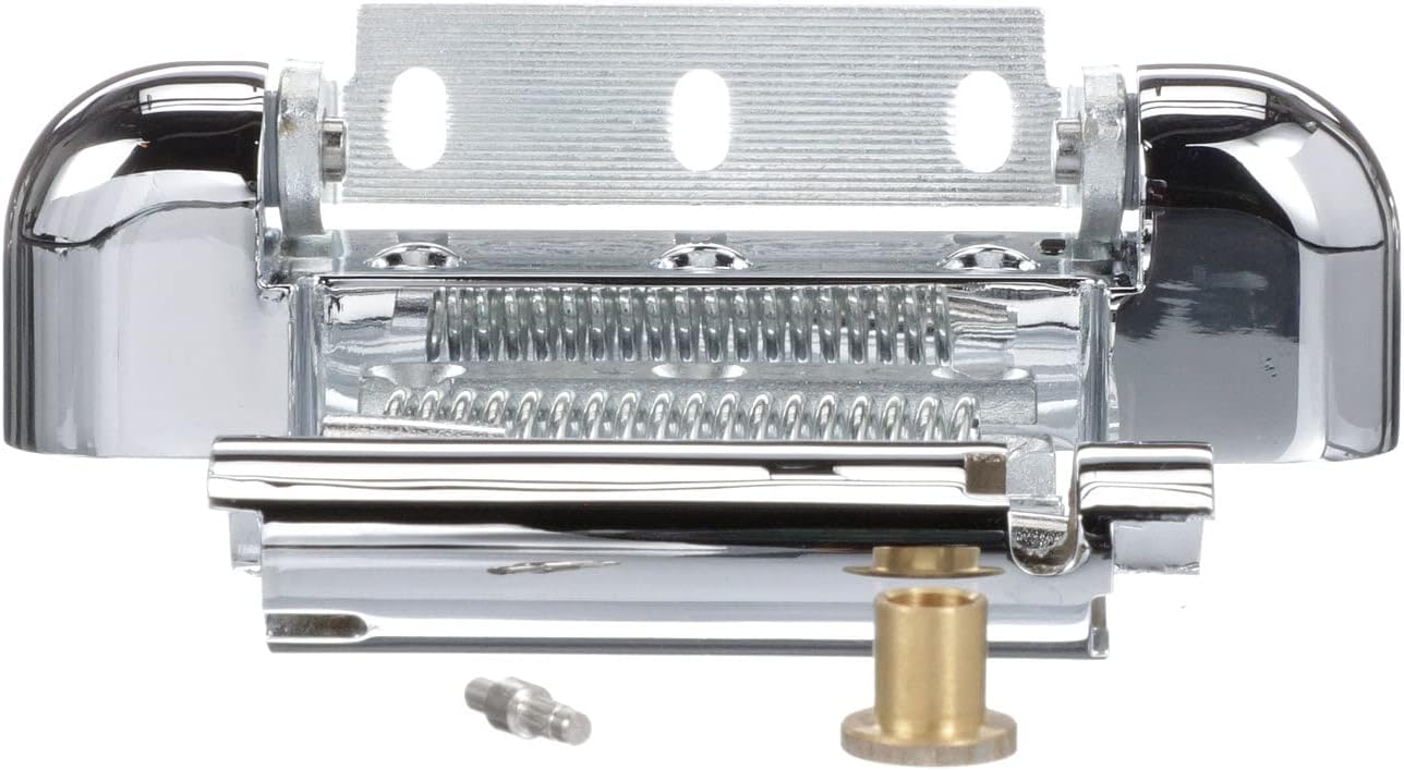 1-3/8" Offset 5-3/4" L Chrome Plated Die Cast Non-Rise Adjustable Spring Cartridge Edgemount Hinge