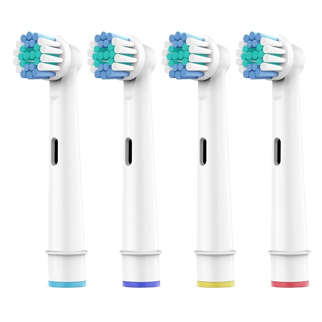 Toothbrush Heads for Oral B 4 Pack Professional Electric Toothbrush Replacement Heads Medium Soft Dupont Bristles Replacement Toothbrush