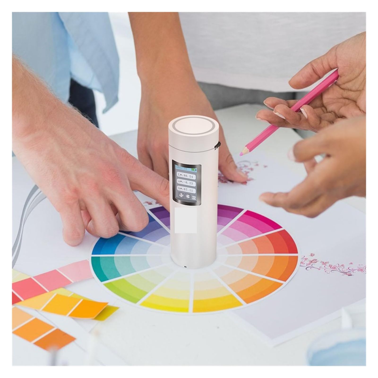 Colorimetro a calibrazione automatica senza contatto CR3, precisione di visualizzazione 0,01, apertura misurazione 8 mm per il controllo del colore
