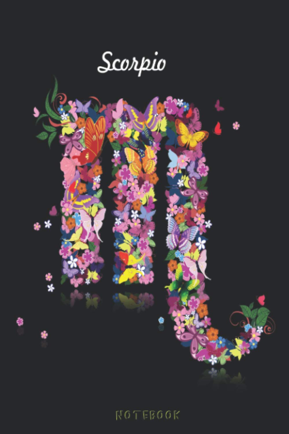 Scorpio Zodiac Gifts: Pretty & Cute Gift for People Crazy with Horoscope | Lined Notebook for Writing | Pages Decorated with Zodiac Signs | Greeting Cards Replacement