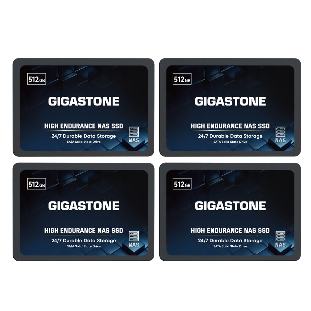 Gigastone 512 GB SATA SSD – 2,5 Zoll, Bis Zu 530 MB/s – Kompatibel Mit Laptop & PC (inkl. 3 Jahre Garantie)