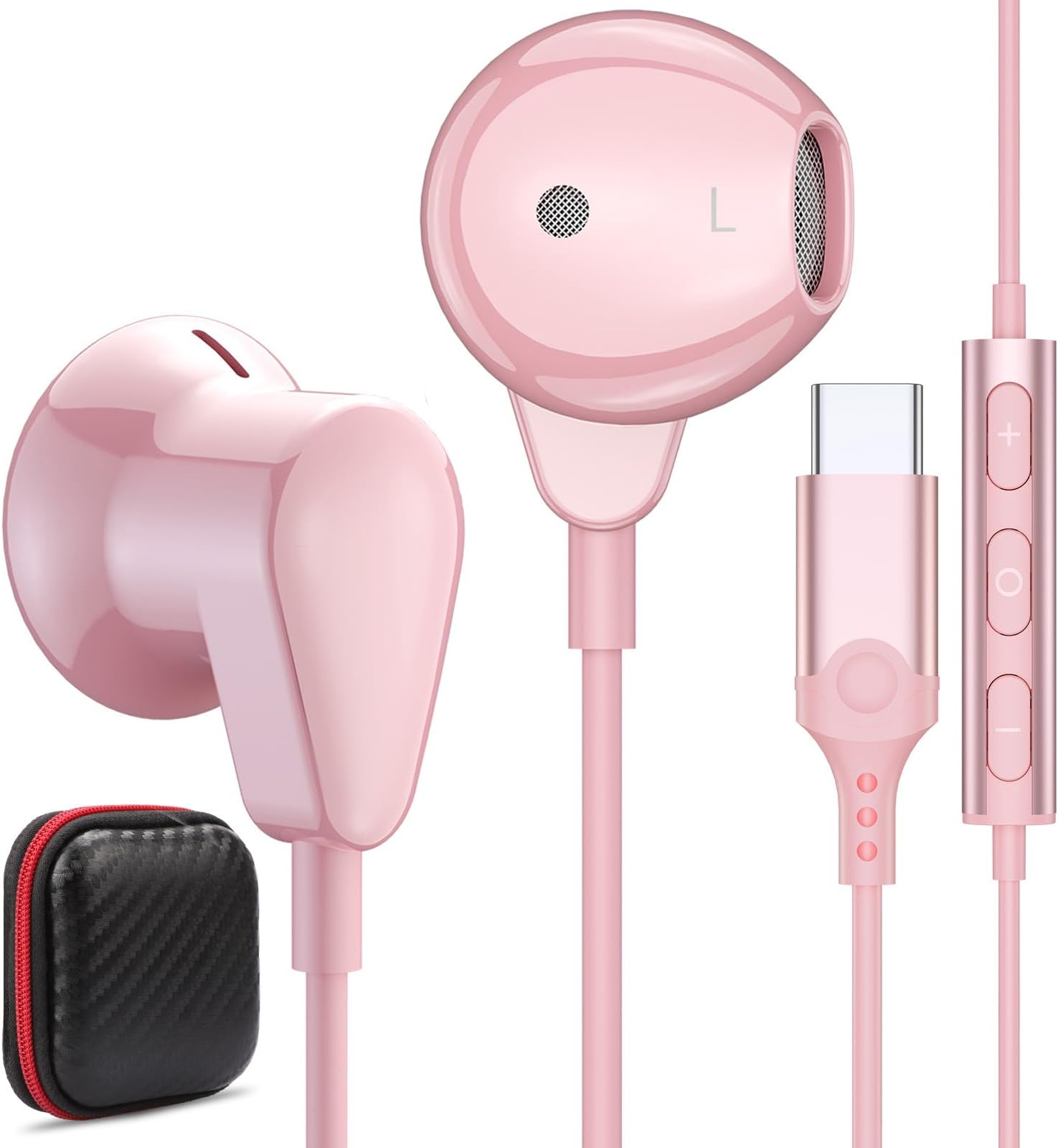 Wired USB C Earphones with Mic