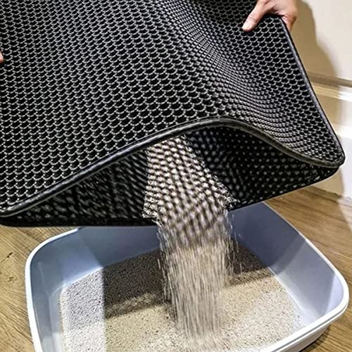 Tapete Higiênico Premium Para Caixa De Areia Gato Dupla Camada Impermeável Tamanho G Grande 75 x 55