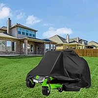 Vista 4 de Amberr Cubierta para cortacésped de giro cero para exteriores, ajuste universal para cortacésped y accesorios, cubierta de protección UV impermeable