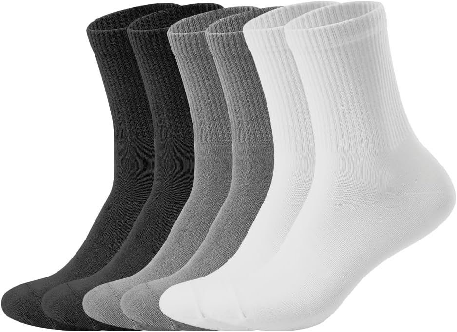 Women Rayon made from Bamboo Crew Dress Socks Soft Comfort Cool, Above Ankle Wear, size 6-11,8/6 Pairs