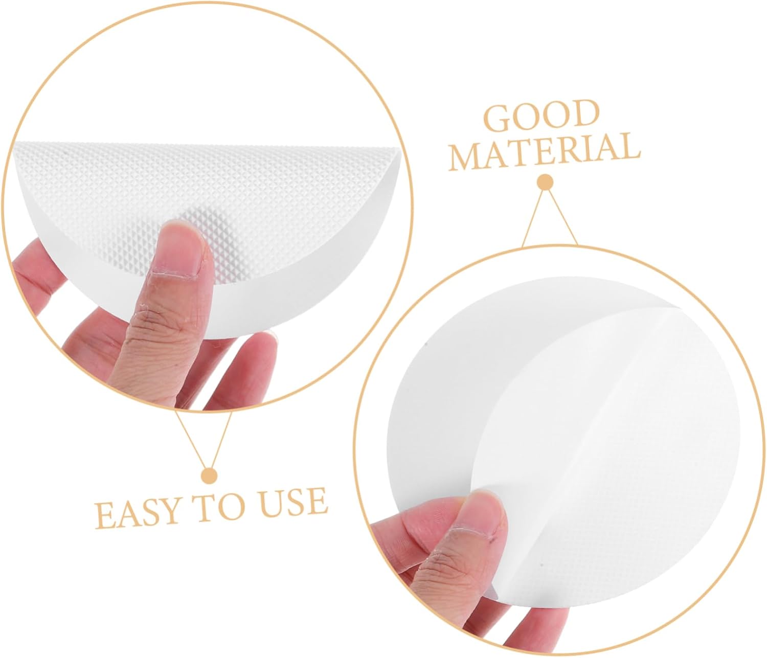 VALICLUD 10Pcs Peva Slip Discs Large Self Adhesive Stickers for and Showers Safety Circles for Elderly and Disabled White Slip Bathroom