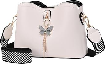 Womens Shoulder Bag, Gold, Accessories, Butterfly, Handbag, Fashion, Joker, Cross-body Bag, Casual, Large Capacity, Tote Bag, Simple, Plain, Diagonal PU Leather, Popular