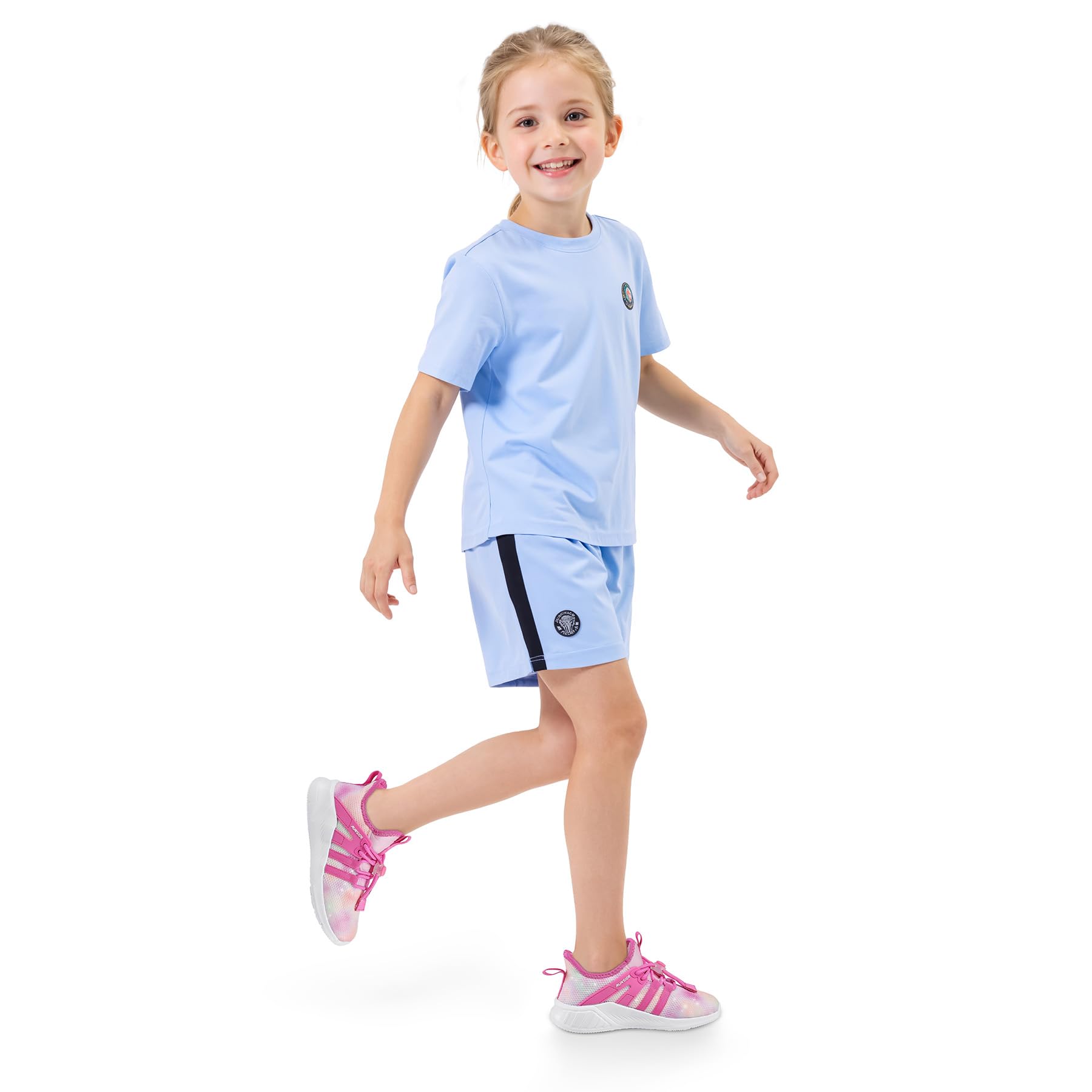 RUNSIDE Scarpe da tennis da bambina, con lacci, scarpe da corsa per bambini | Scarpe da corsa leggere e traspiranti