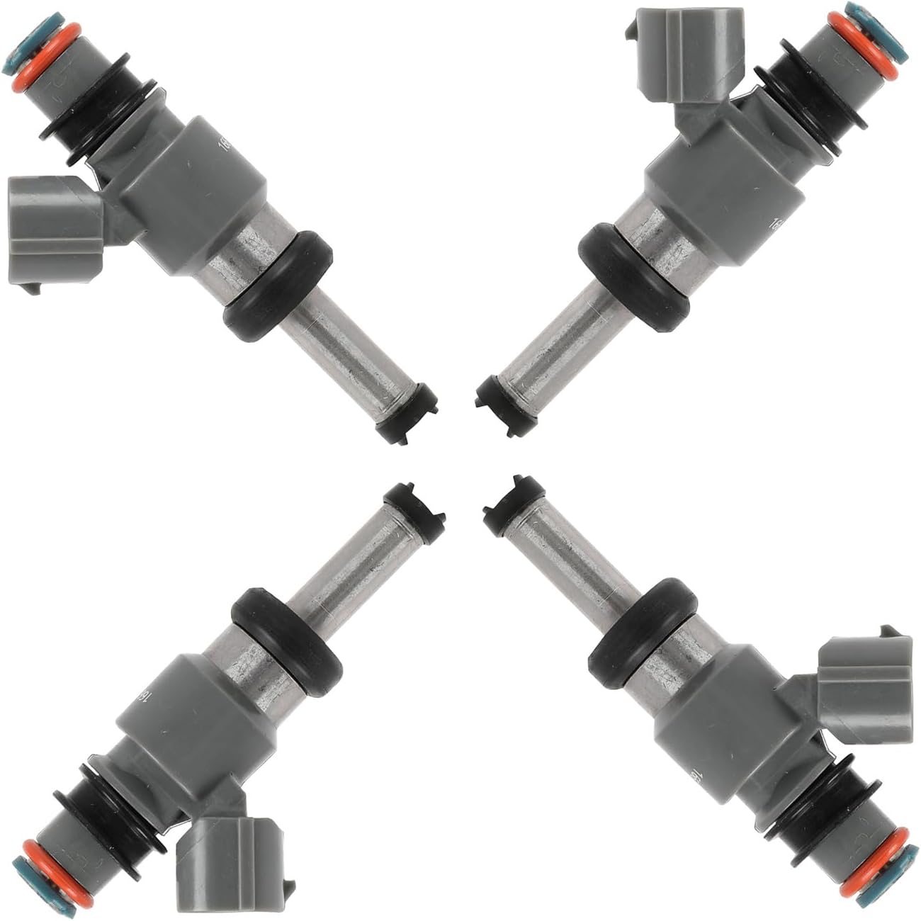 SCITOO 4PCS Fuel Injectors Replacement For 2005-2006 For Saab For 9-2X, For 2013-2016 For Scion For FR-S, For 2013-2020 For Subaru For BRZ OEM FJ1185, 84212415, 16611AA860 12 Holes