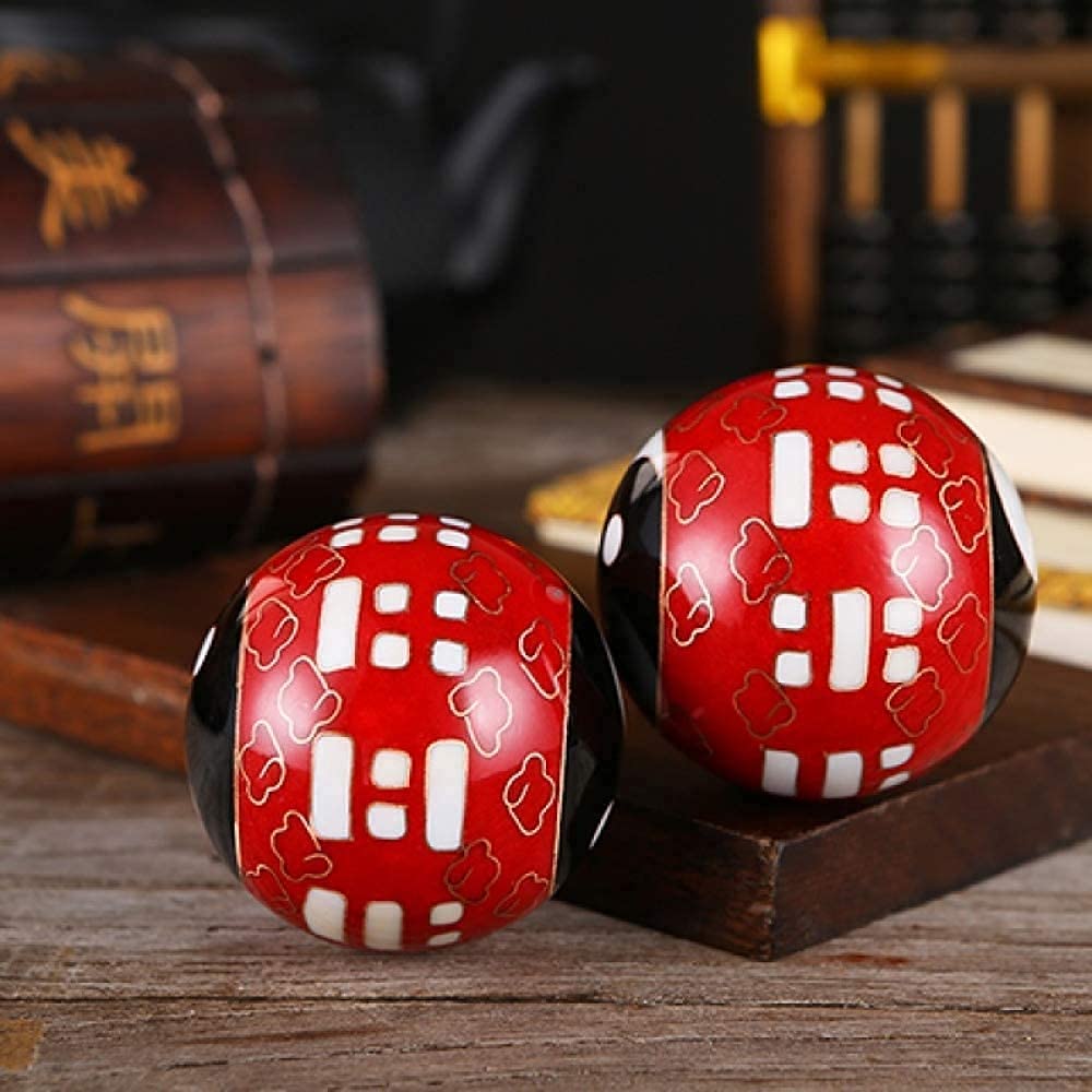 Palle Antistress per Adulti, Palle Baoding Palle Antistress per Adulti Palle Cinesi per Esercizi Feng Shui Massaggio Palla per Esercizi Palla da Meditazione per H Palle c