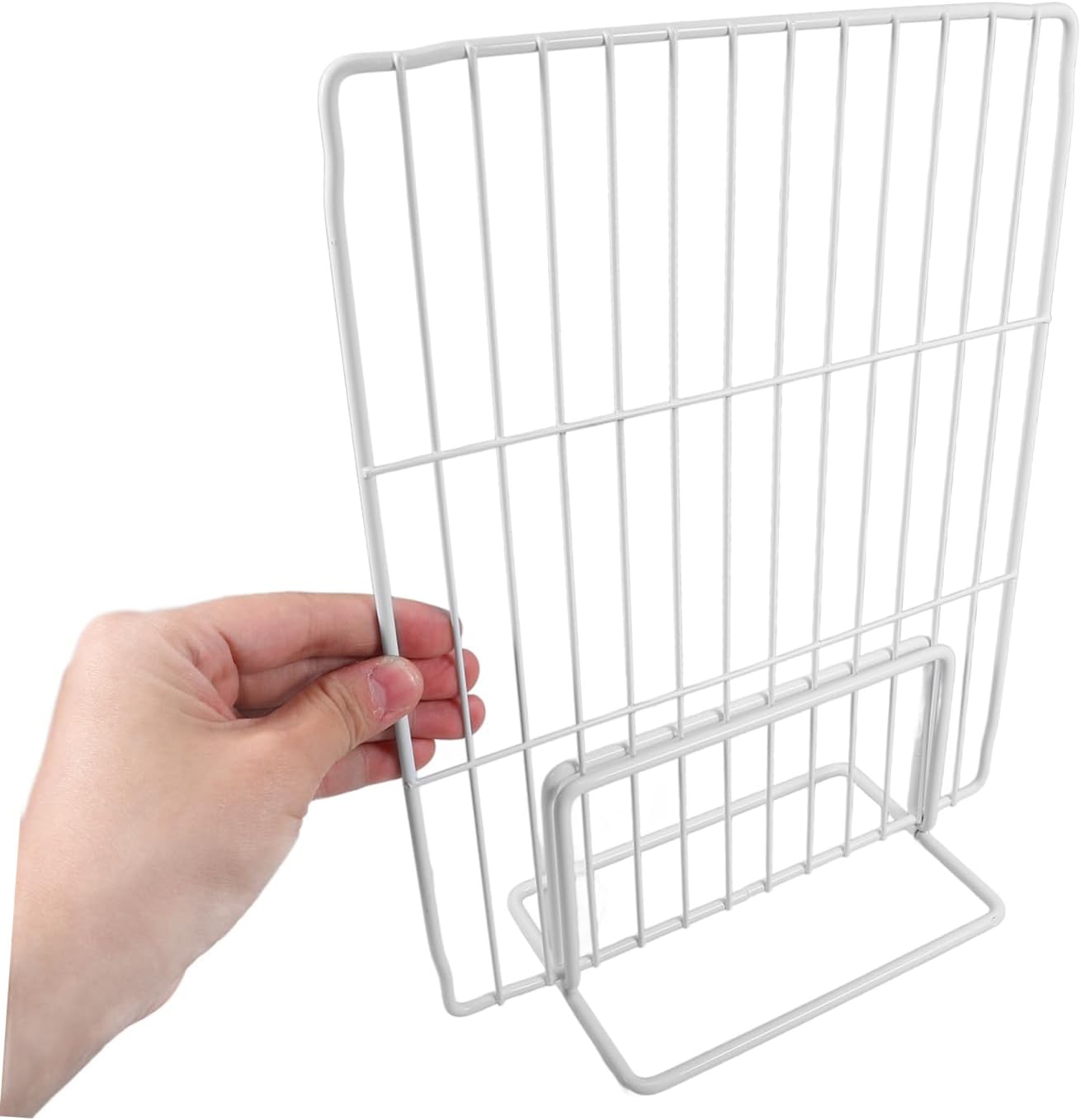 Refrigerator Divider Iron Mesh Freezer Shelf Board 37-44cm White image 3