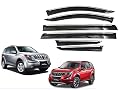 CAR SAAZ Unbreakable Chrome Line Door Visor for XUV 500 (2011-2021)(Set of 6Pcs) | Wind Deflector | Rain Guard