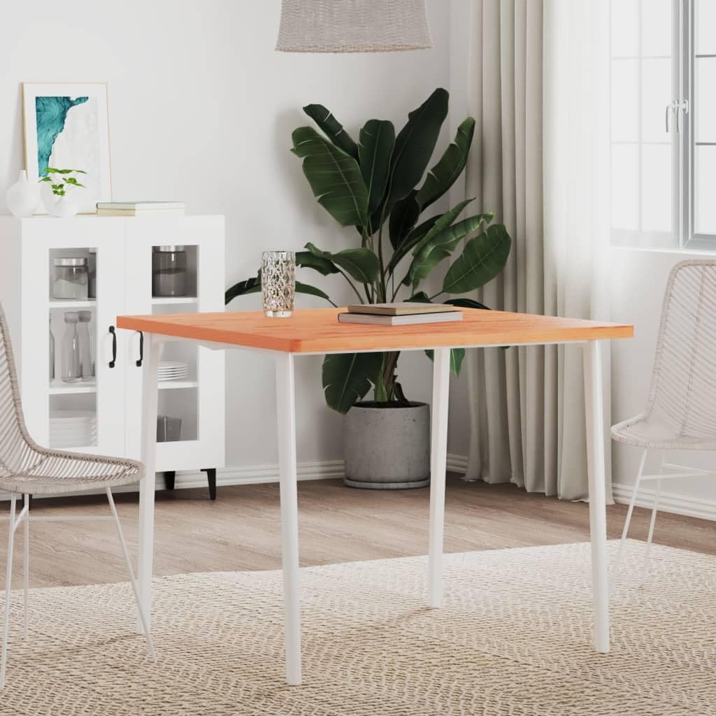Dessus de table hêtre massif 80x80 cm résistant et facile d'entretien