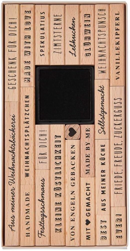 Stempelset Weihnachtsbäckerei FSC 100% 23 Stk