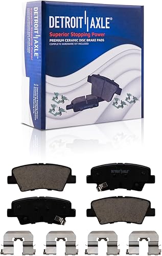 Miniatura 241 de Detroit Axle - Rotores de disco delantero de 10.827 in + pinza de freno lateral del pasajero de repuesto para Toyota RAV4 Prius V Lexus HS250H Scion