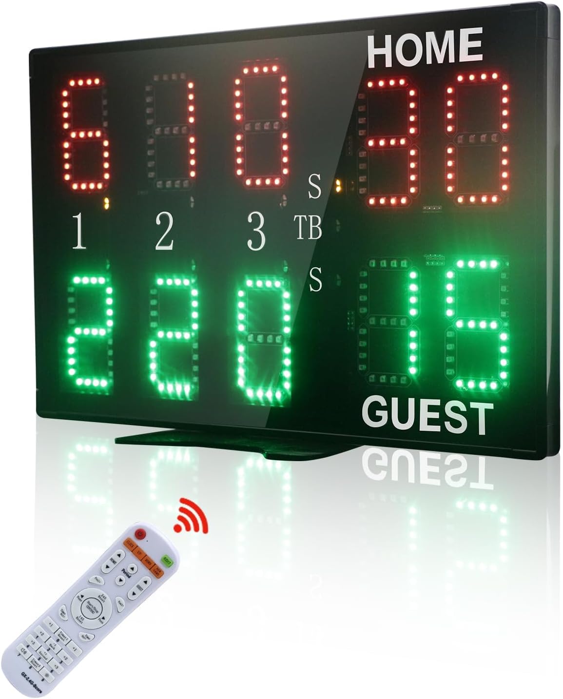 YZ LED Portable Tennis Scoreboard, Professional Digital Scoreboard for Tennis, Tennis Score Keeper for Net, Digital Scoreboard with Remote, Electronic Scoreboard with Remote, Indoor&Outdoor