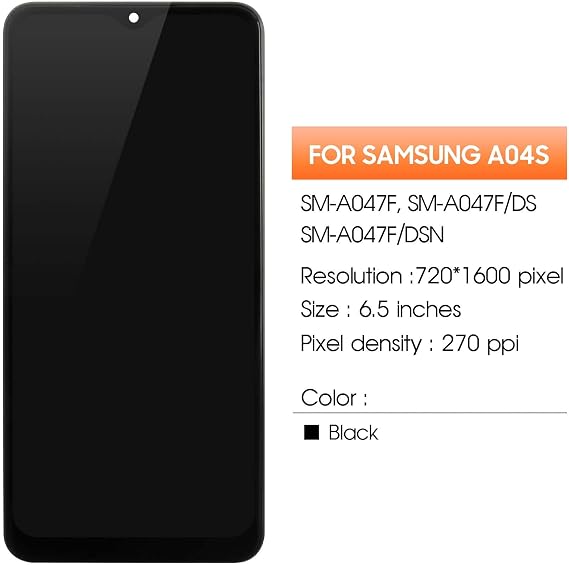 For Samsung Galaxy A04s Screen Replacement with Frame,Incell