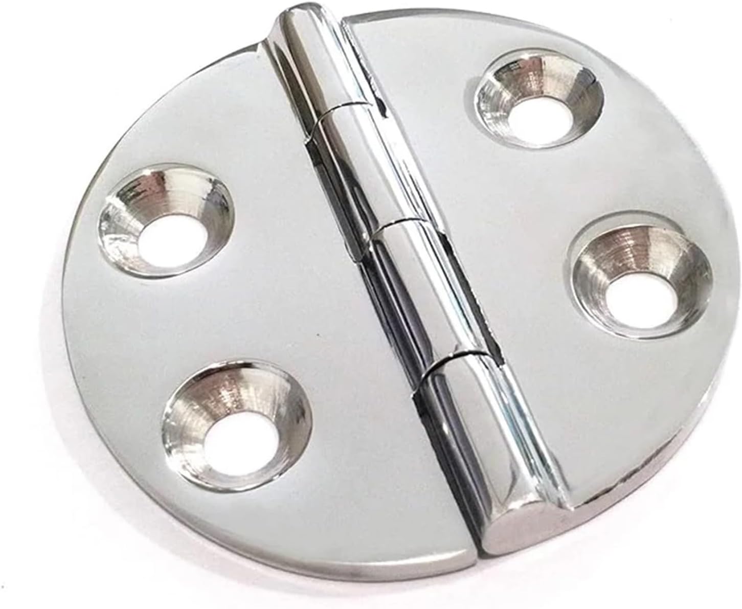 Marine Hinges 6Pcs Boat 316 Stainless Steel 65mm Door Round Hinge Marine Casting Hinge Flat Hinge Cabinet Doors for Boats, Cabinet