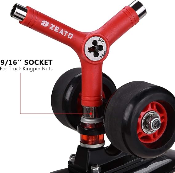 Multi-Function Skatboard Y Tool and Grip Tape Sandpaper Sheet