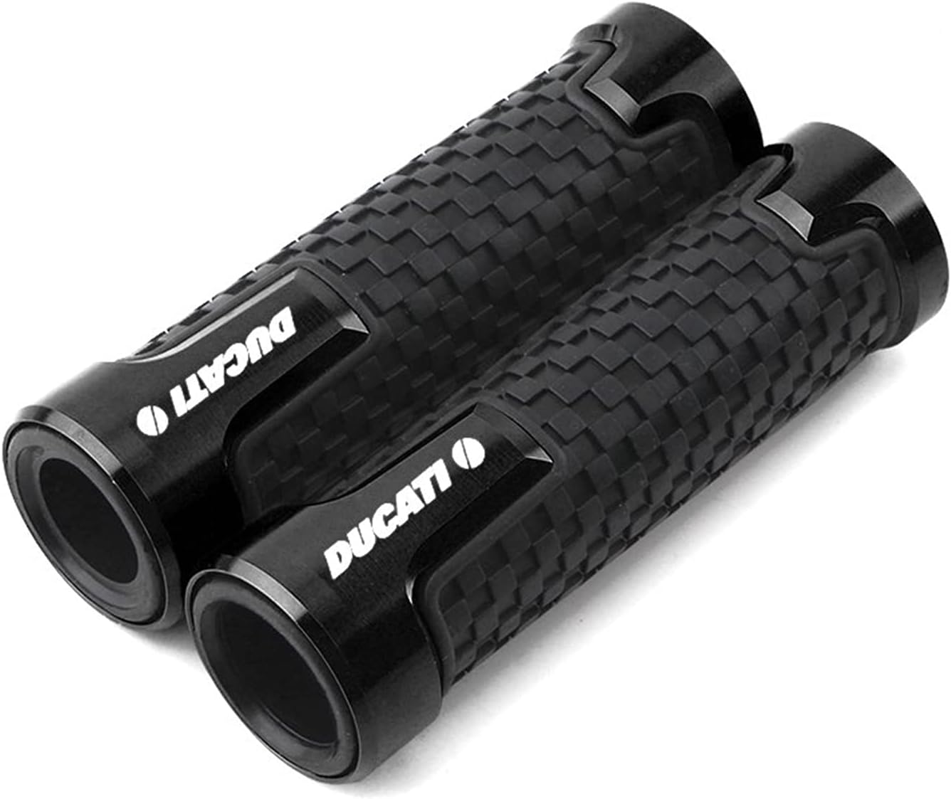 Non Slip 7/8" 22mm Boutique Motorcycle Handlebar Grips, for Ducati Monster 695 696 796 620 400 600 M600 Monster620 M620 Pillow Grips (Color : Black)