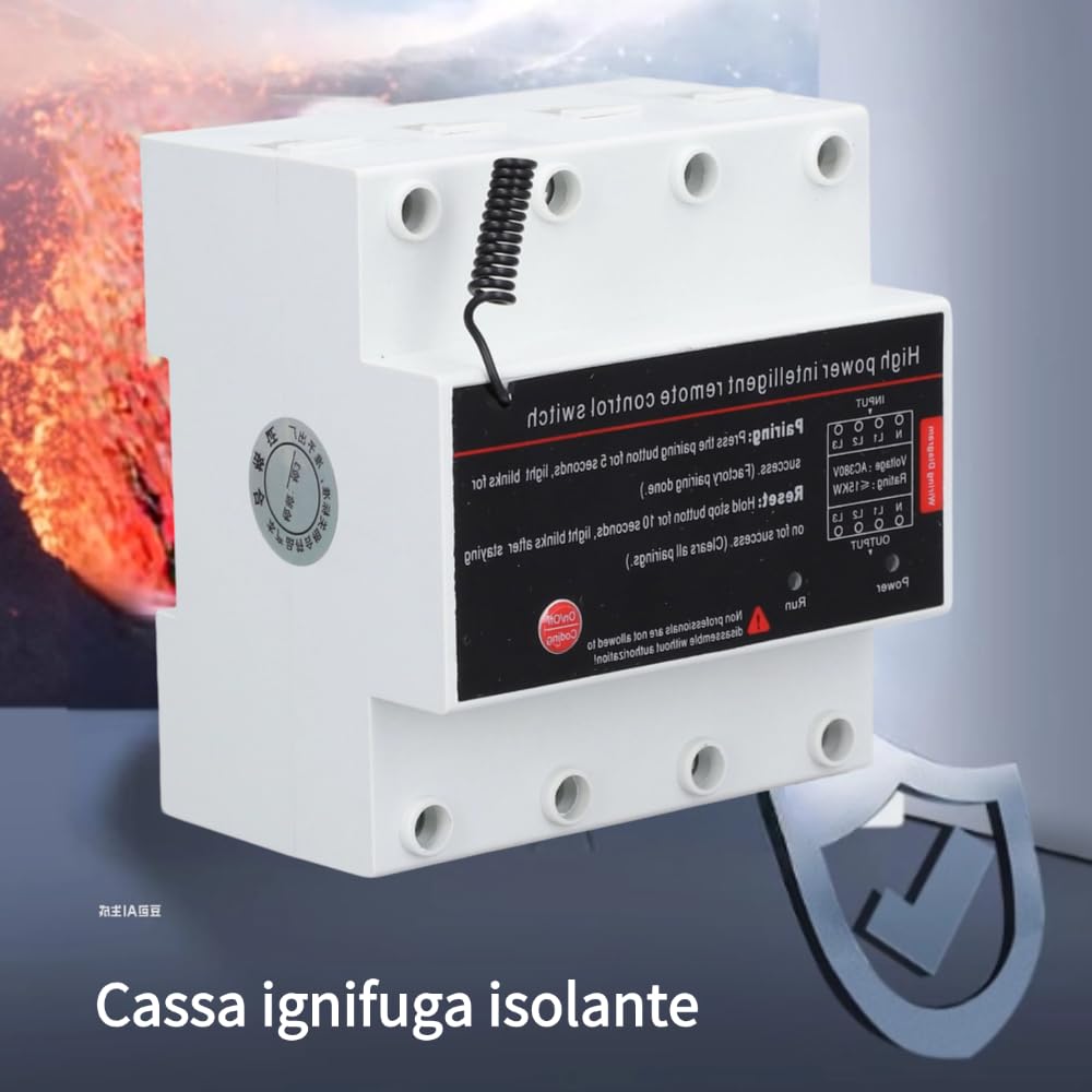 Interruttore di Controllo Remoto Trifase Interruttore di Alimentazione Intelligente 3KM a Lunga Distanza per Porta del Garage con Motore della Pompa AC380V