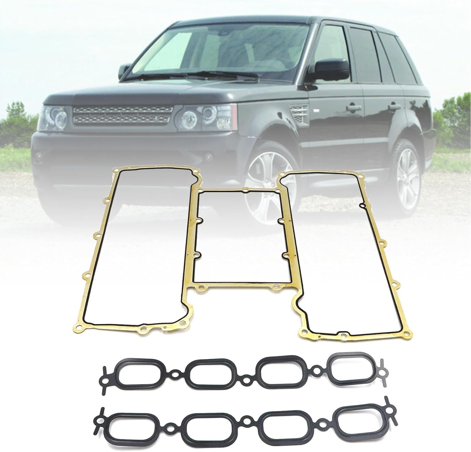 Priprilod Intake Manifold Gaskets Set Compatible With Land Rover Range Rover Sport 2010-2018#LR011343 LR011585 LR011586