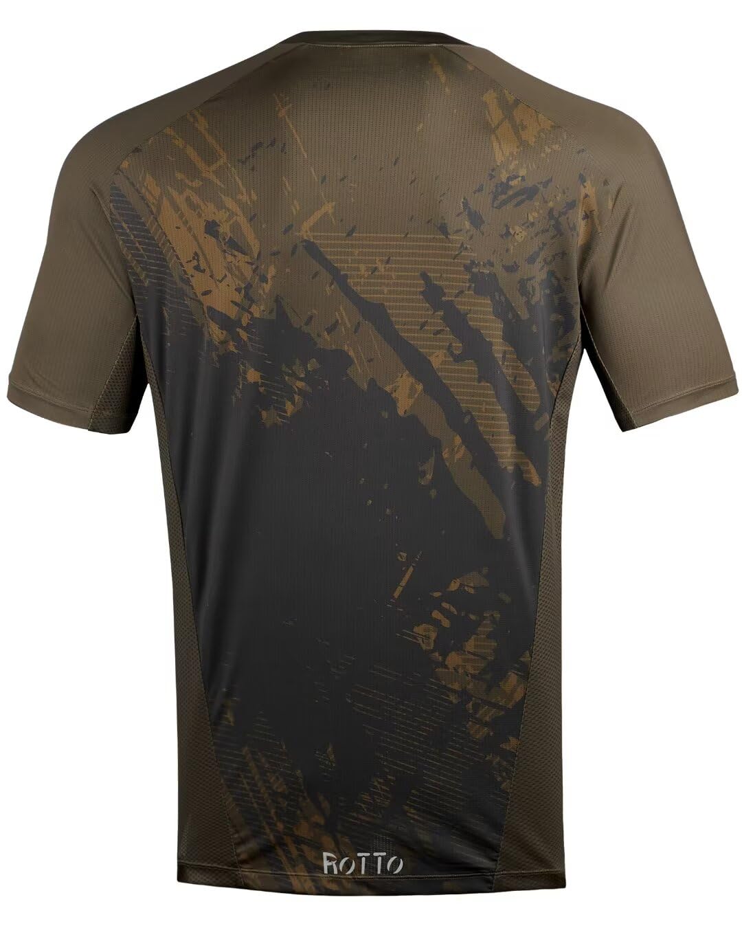 ROTTO Herren Mountainbike Trikot Kurzarm Radtrikot für MTB BMX Downhill Kurze Ärmel Schnell Dry