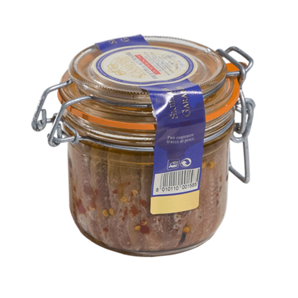 Campisi - Filet D'Anchois Pimentés À L'Huile D'Olive Extra Vièrge 200G