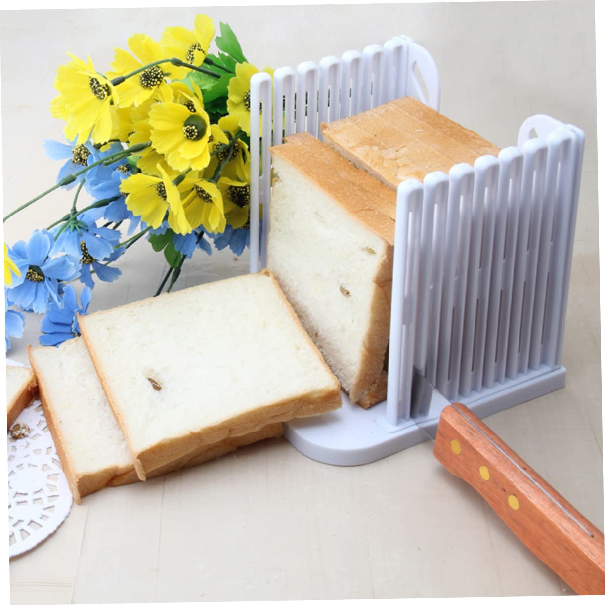 Affettatrice Per Pane Pieghevole - Guida Per Taglio Uniforme, Spessori 10mm E 20mm - Foto 9