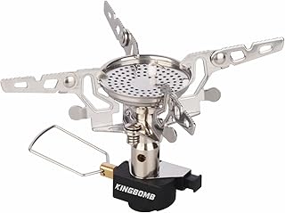 Ultralight Backpacking Stove with Igniter - 3300W High Output, 3.68oz Portable Camp Stove, Compact for Hiking, Climbing & Road Trips