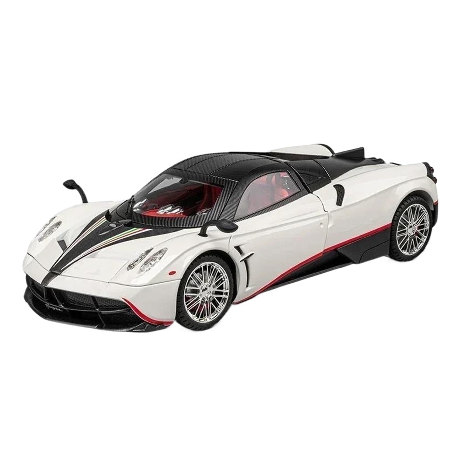1:18 per Pagani per Huayra per il modello di auto da corsa in lega Dinastia | Il modello di auto pressofusa non include le batterie(White)