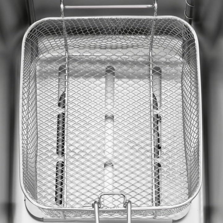 Öl fritteuse 6L, 2500W Friteuse mit Fett, Fritteusen Stufenloser Temperaturregler, Temperaturbereich 60-200℃, IPX3, für Frites, Brathähnchen, Hähnchenflügeln, Frittierten Knödeln, 42.5 * 27.5 * 29cm – Bild 8