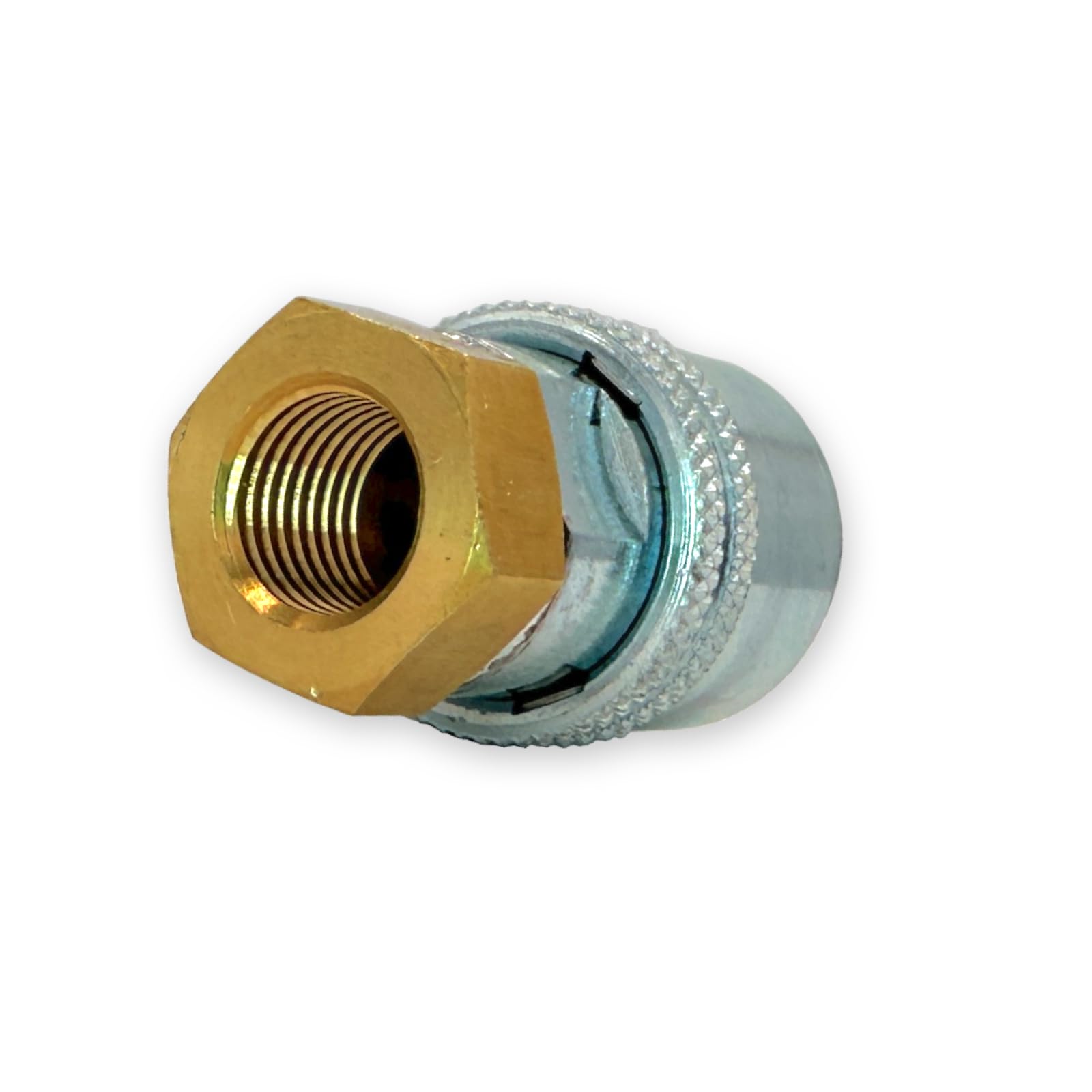 Haltec 322-1 Large Bore Dual Foot Air Chuck - 45 Degree Angle, 1/4" NPT Female Thread - View #6