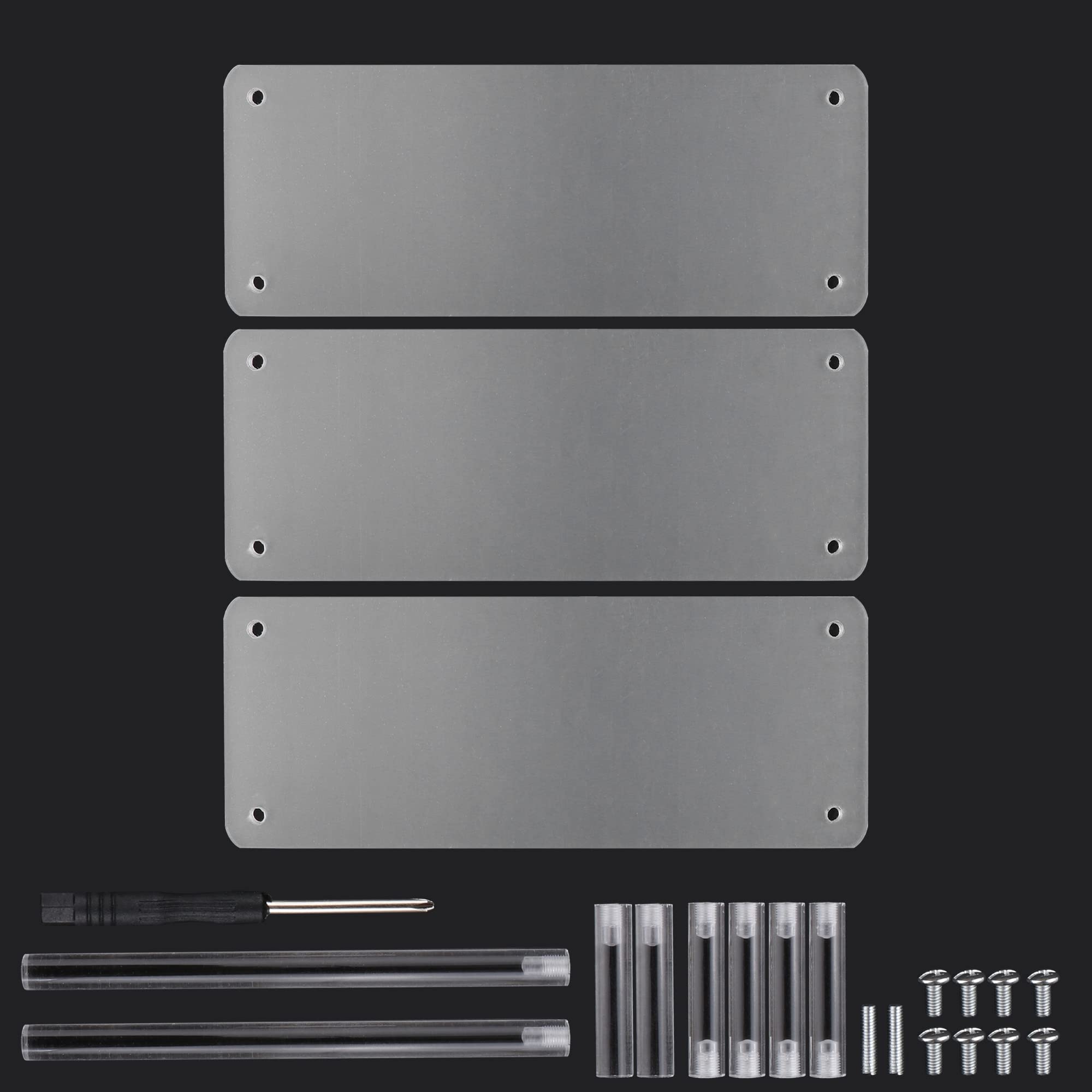 Espositore Acrilico Trasparente Alzate di Display Acrilico 3 Strati Alzata | per Cupcake per Torte Trucco Profumi Oggetti da Collezione Rossetto, Unghie, Condimento(30*20*15 CM)