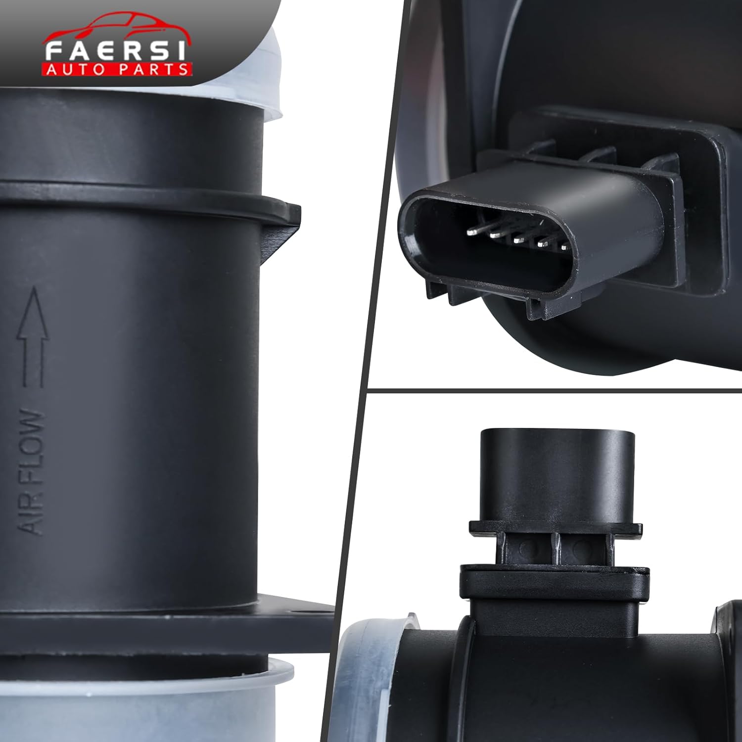 FAERSI Mass Air Flow Sensor Meter MAF Compatible with Chevy Traverse 09-14 & Cadillac CTS, SRX, STS & Buick Enclave & GMC Acadia & Pontiac G8 fit MAS0272, MAF324, AF10536