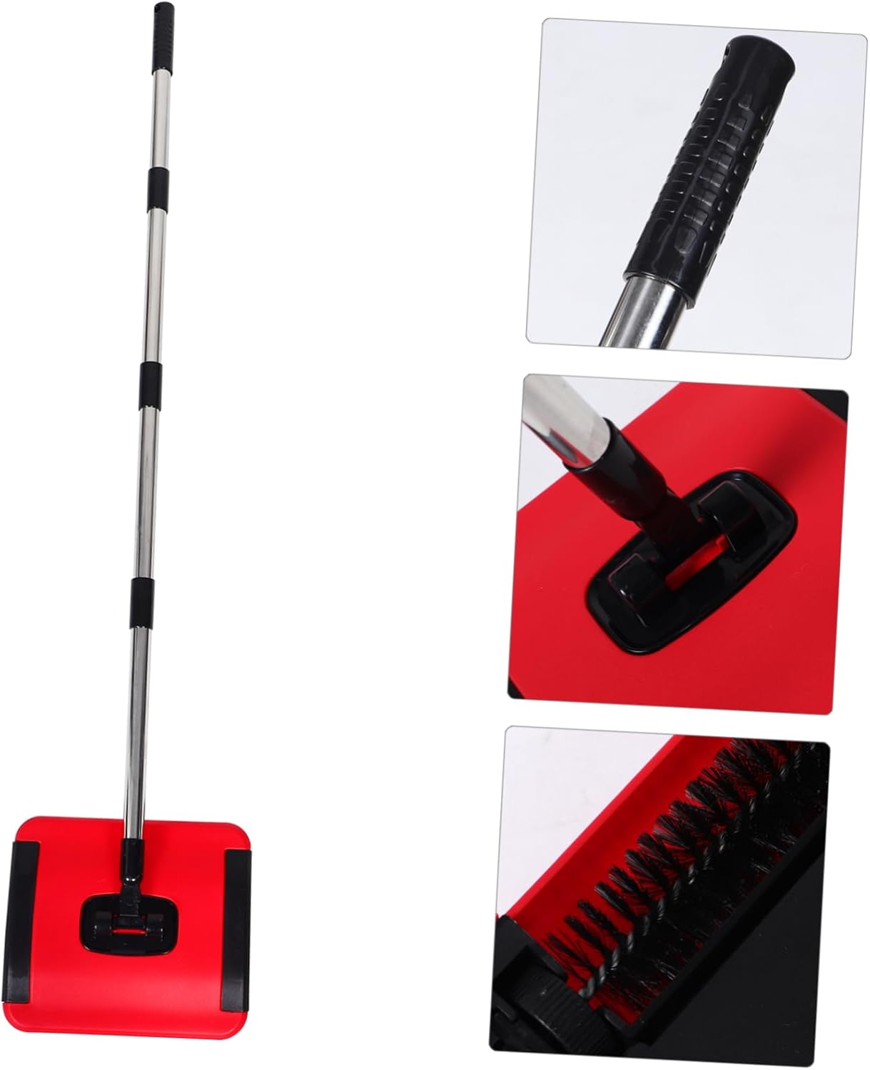 Manual Carpet Sweeper Handheld Vacuum Cordless Dust Mop Pet Hair Removal Broom Non-Electric Rug Broom for Home Cleaning