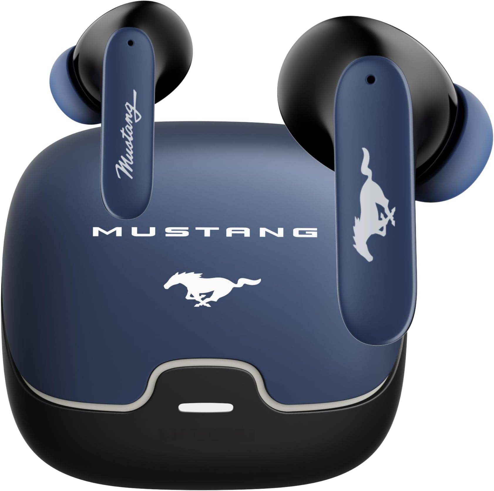GOBOULT x Mustang Derby Truly Wireless in Ear Earbuds with 100H Playtime, App Support, Dual Device Pairing, 4 Clear Calling ENC Mics, 45ms Low Latency, IPX5 Ear Buds TWS Bluetooth 5.4