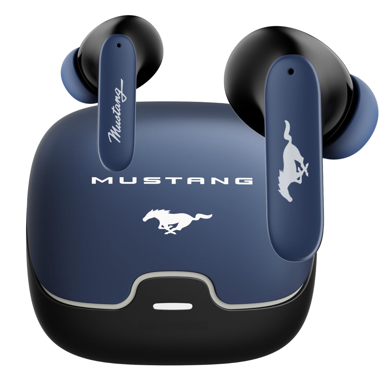 GOBOULT x Mustang Derby Truly Wireless in Ear Earbuds with 100H Playtime, App Support, Dual Device Pairing, 4 Clear Calling ENC Mics, 45ms Low Latency, Made in India, IPX5 Ear Buds TWS Bluetooth 5.4