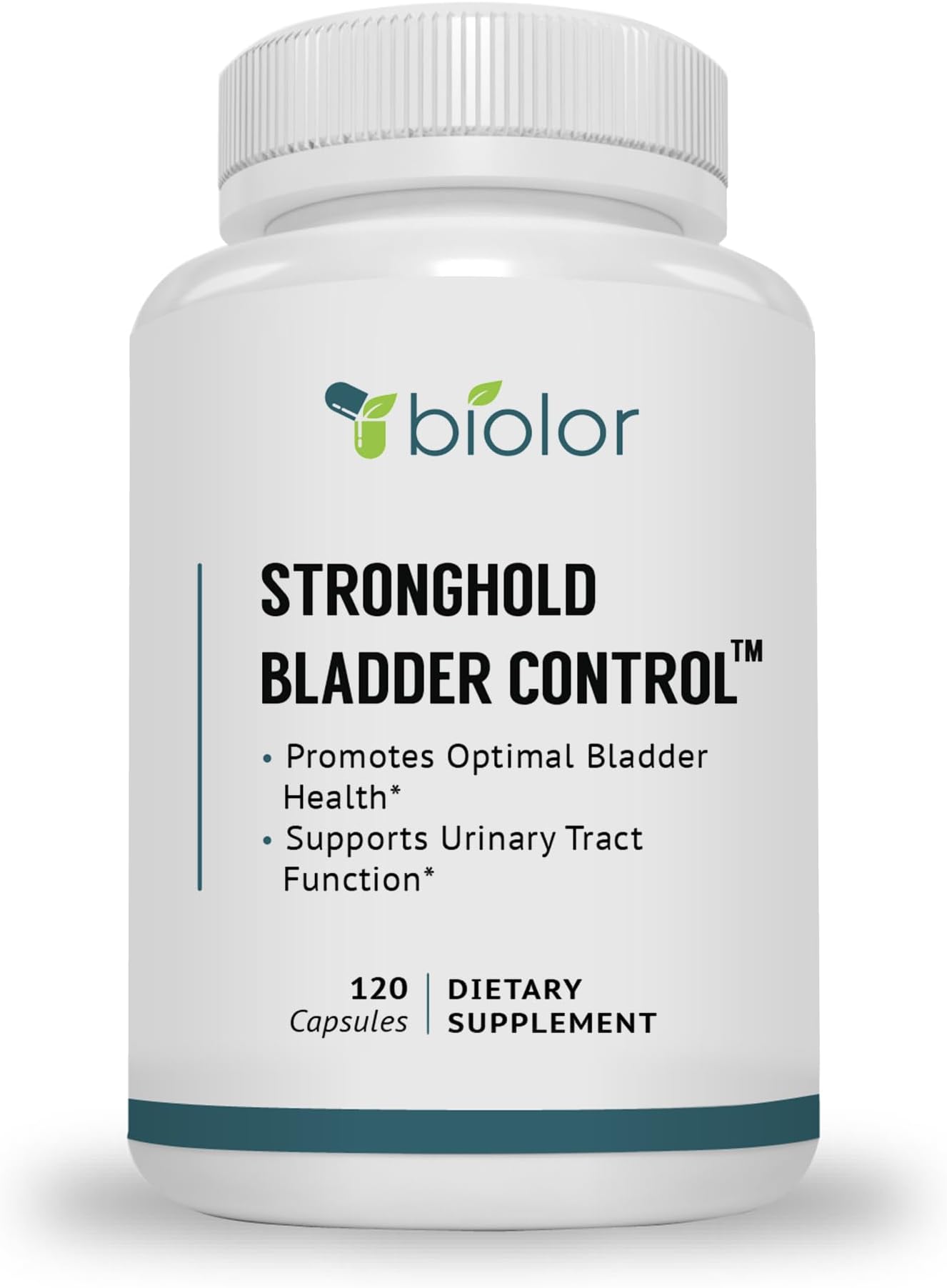 Biolor Stronghold Bladder Control for Men and Women -Supports Healthy Urinary Flow (Already Within Normal Ranges) - 120 Capsules