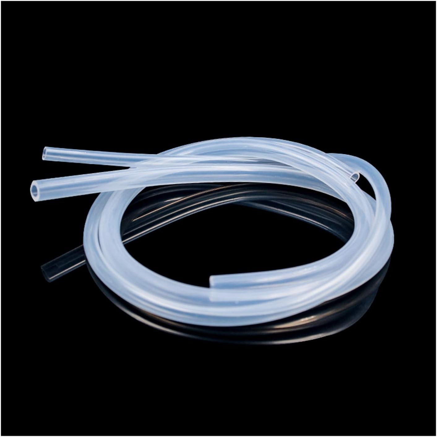 Food Grade Flexible Silicone Rubber Hose Water Tub PVC Clear Tube Pipe, 5 Meters(2x4mm)