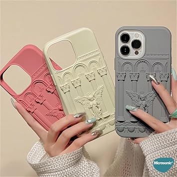 Microsonic Apple iPhone 16 Case Praying Angel Beige [Case Compatible with iPhone 16 - Beige]