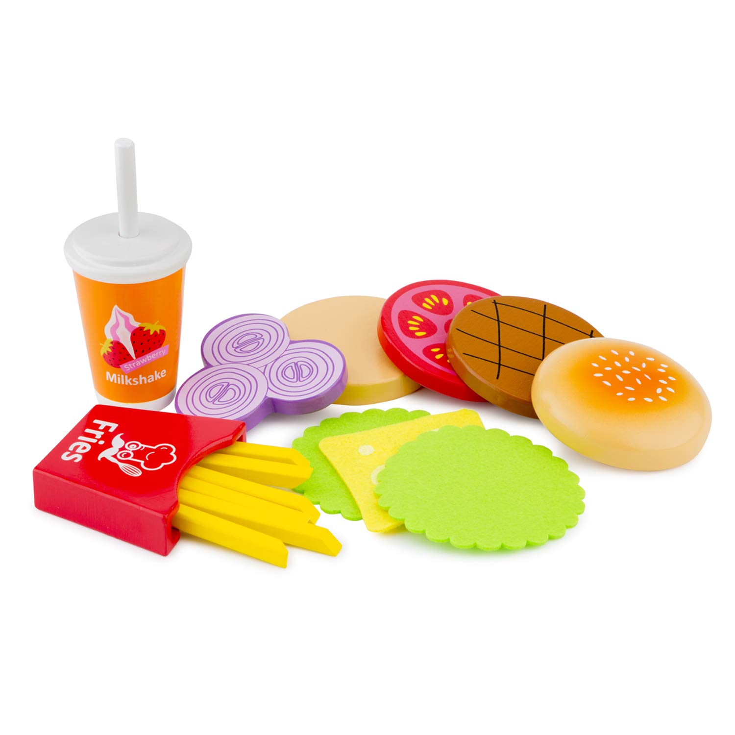Juego De Cocina Y Comida New Classic Toys 10585 - Juguete De Madera Para Niños A Partir De 2 Años